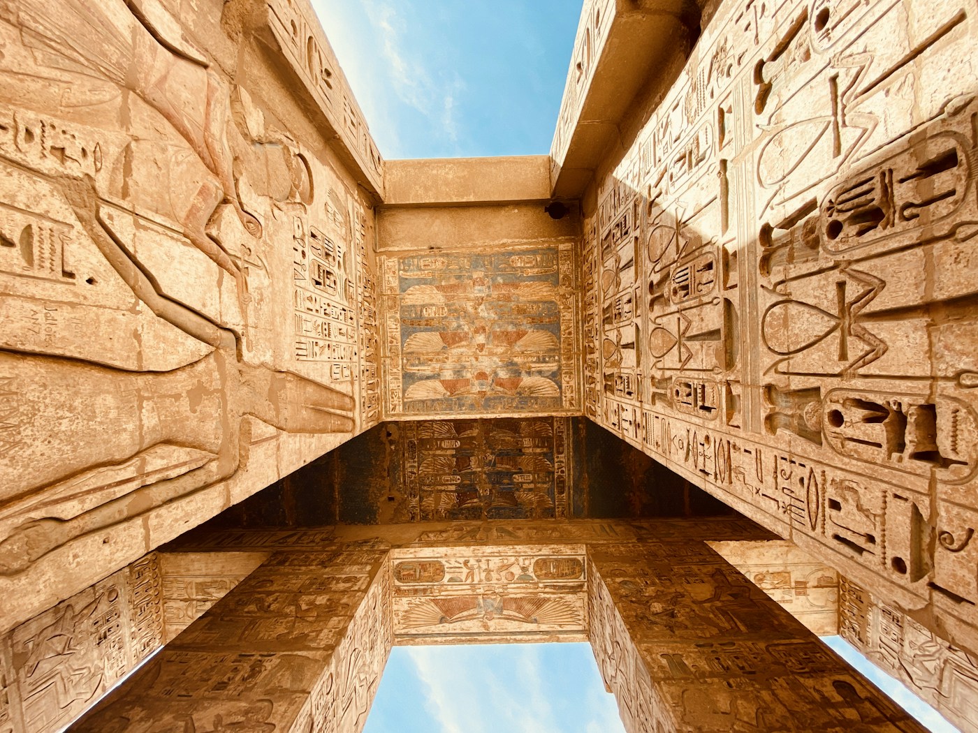 Temple of Edfu columns