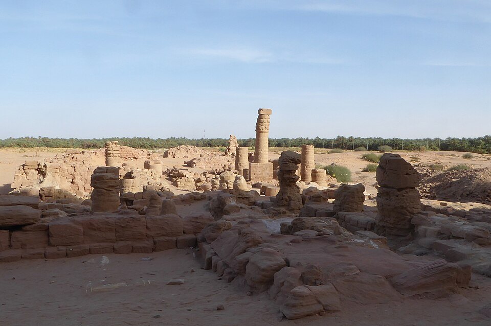 Ruins of the Temple of Umm Ubayd (Temple of Amun) in Siwa